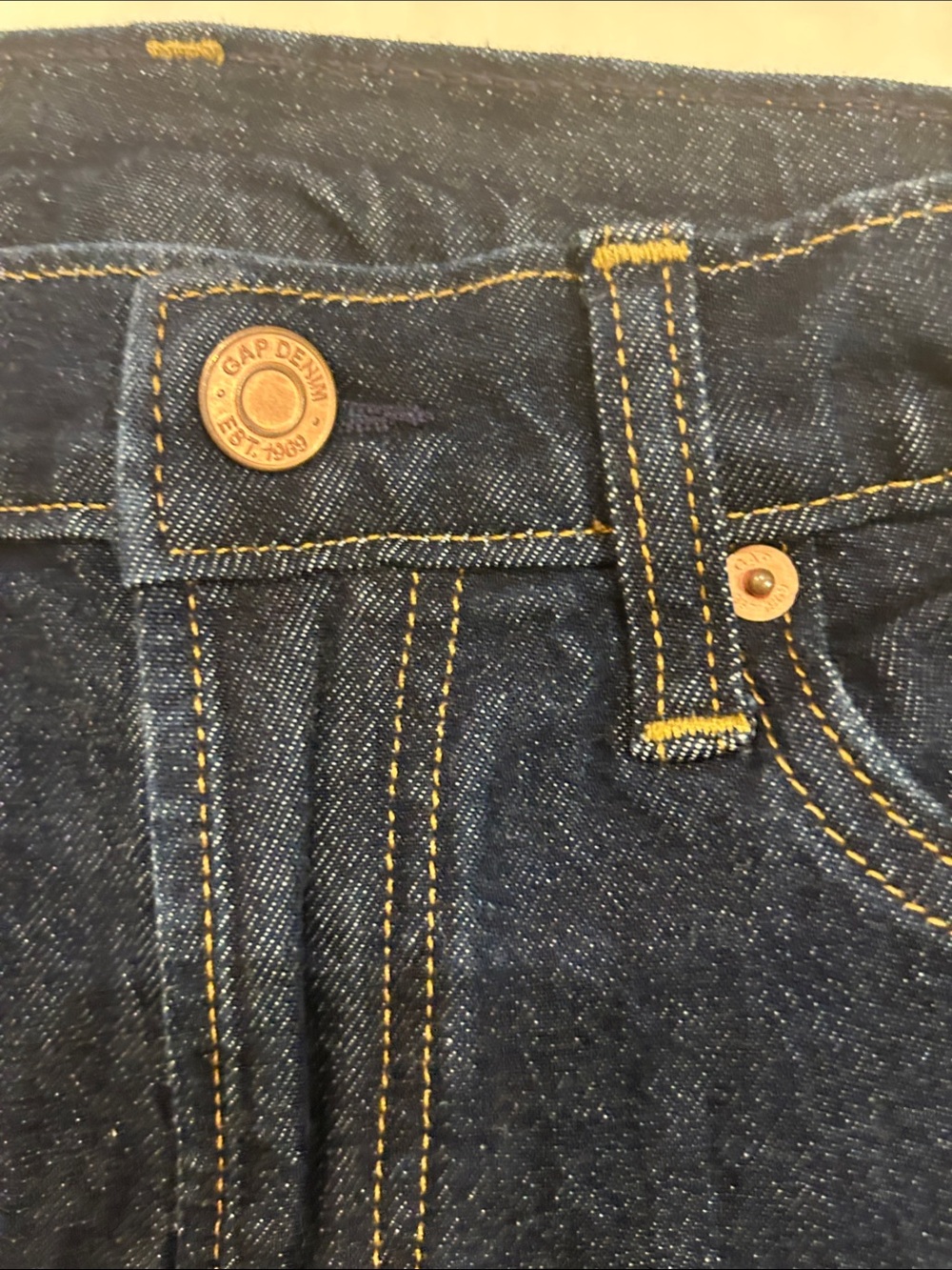 GAP '90s Loose High Rise Jeans Dark Wash Indigo Size 25 / 0 Regular Like New - Picture 4 of 6